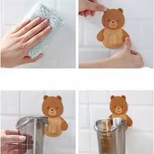 Cốc Gấu -Cốc dán tường nhà tắm,Cốc Đựng Bàn Chải Đánh Răng