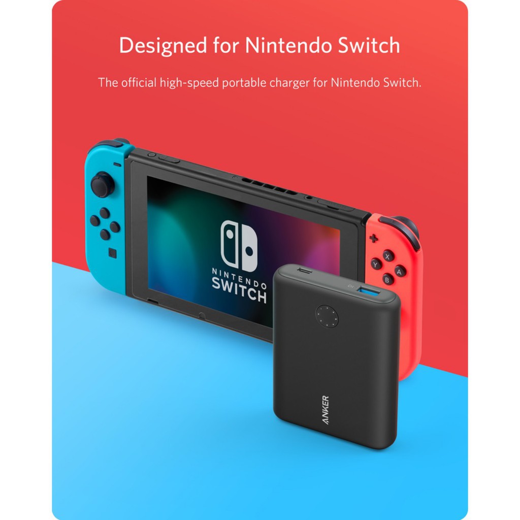 Pin sạc dự phòng Anker PD - PowerCore 13400 Nintendo Switch Edition A1241