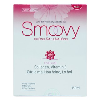 Dung dịch vệ sinh phụ nữ smoovy dưỡng ẩm và làm hồng vùng kín dùng cho cả - ảnh sản phẩm 3