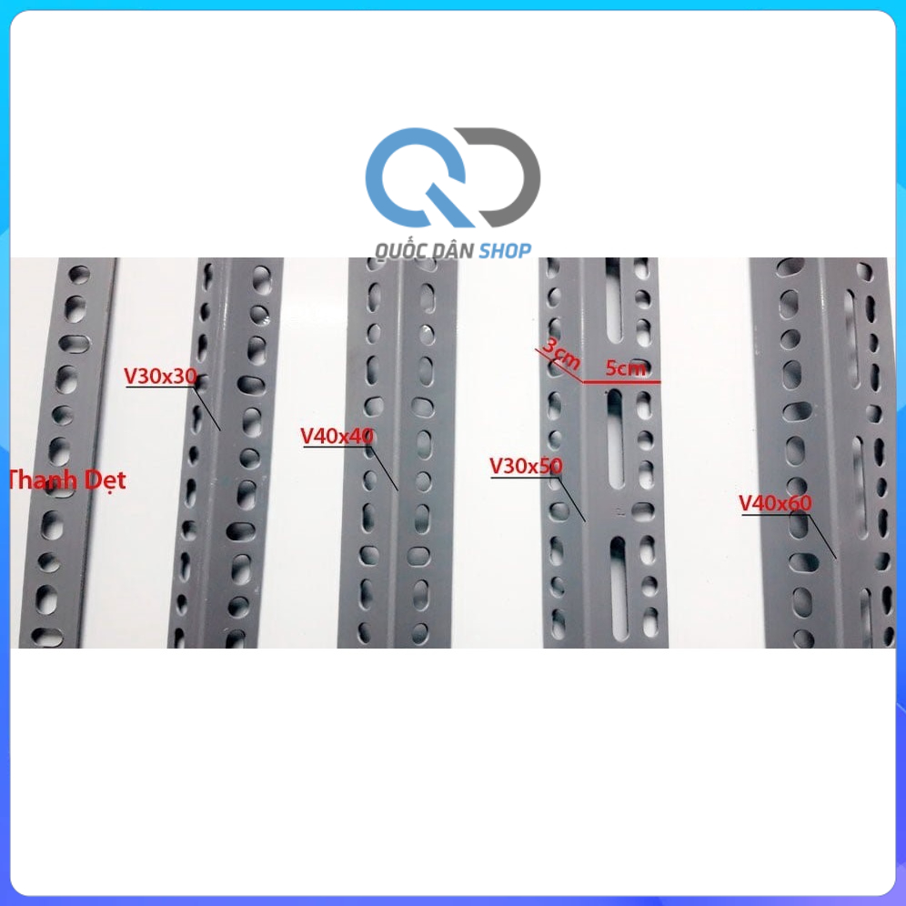 Thanh sắt V lỗ lắp ghép đa năng - Sắt V sơn tĩnh điện