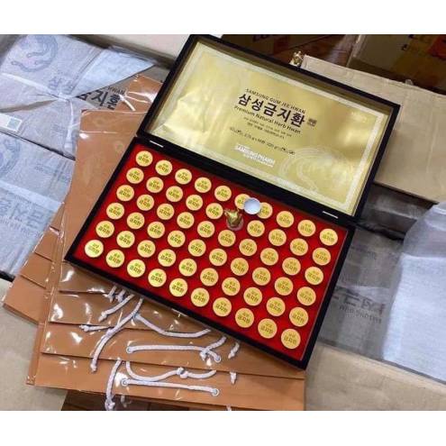 An Cung Ngưu Hoàng Hoàn Samsung Hàn Quốc, Hộp Gỗ 60 Viên, Giúp Bổ Não Và Ngăn Ngừa Tai Biến Đột Quỵ....