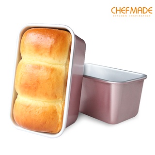 Khuôn nướng bánh CHEF MADE WK9735\WK9736 dài hình chữ nhật không dính màu vàng hồng