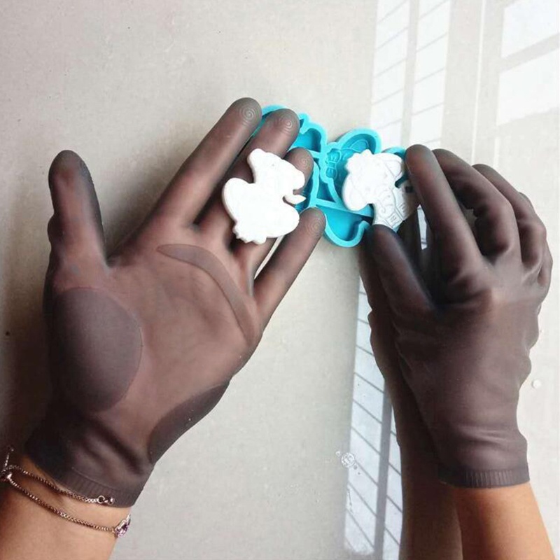[Hàng mới về] Cặp găng tay silicone làm trang sức tái sử dụng DIY