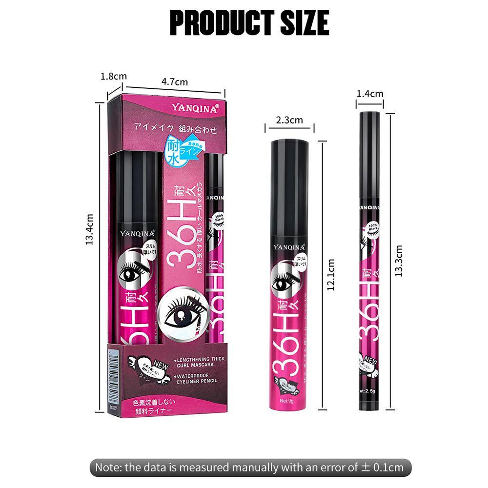 Bộ 2 Sản Phẩm Gồm Mascara Và Bút Kẻ Mắt 4D Chống Nước Lâu Trôi