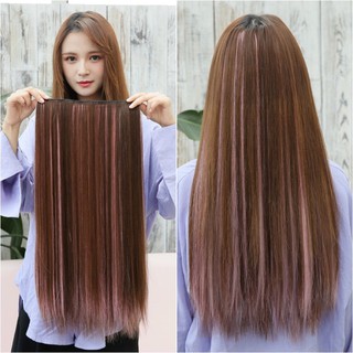 Tóc kẹp thẳng gẩy line nhiều màu