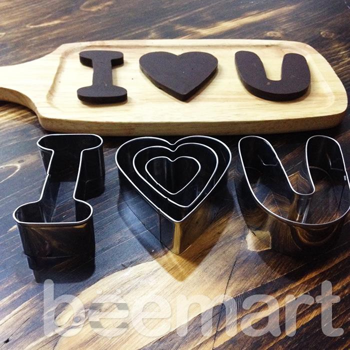 Bộ Khuôn Thép Làm Bánh - Chữ Love - US02030