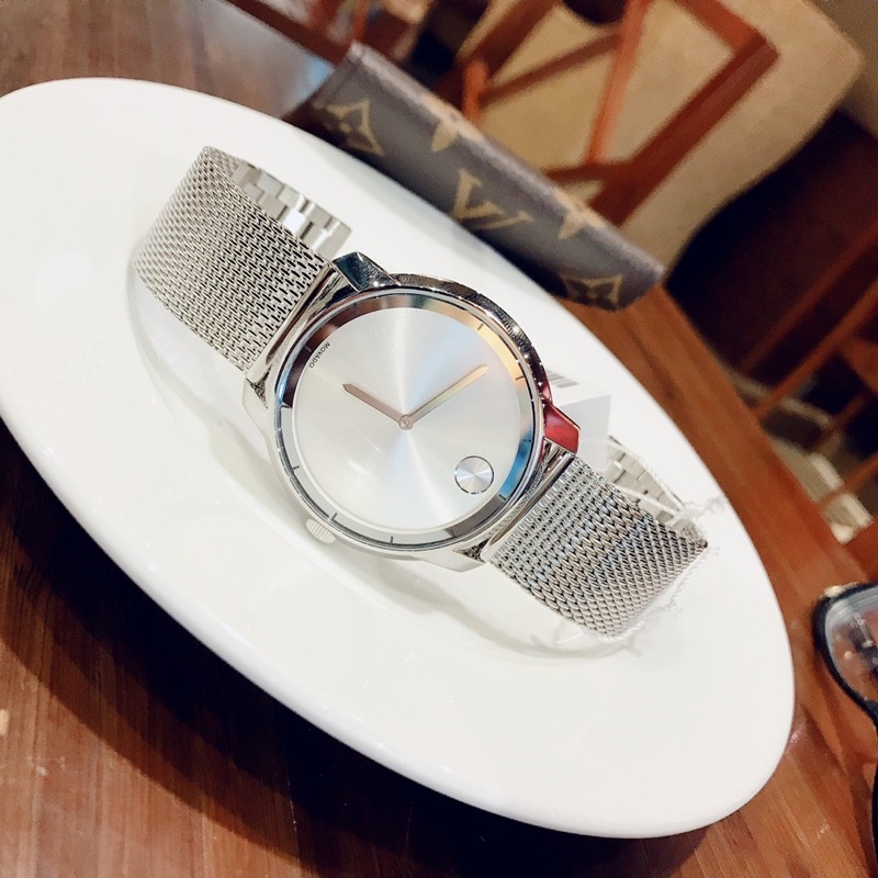 Đồng hồ nam ⌚️ Mo.vado Bold 3600260 dây Mesh bạc dành cho Nam .