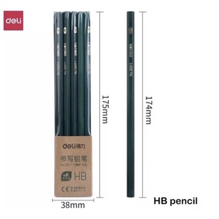 Bút chì deli 2b/2h/hb, bút chì vẽ cho học sinh
