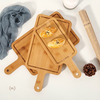 Khay Gỗ Tre Pizza Có Tay Cầm