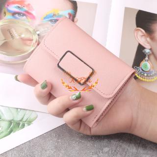 COD Women's Short Wallet Print Solid Color Female \ Student Wallet \ Premium Leather Purse