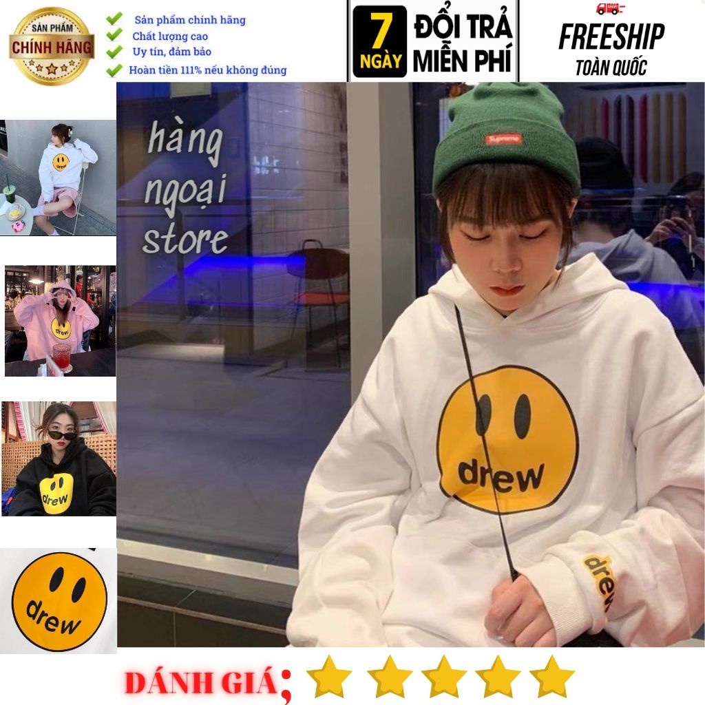 Áo Khoác Hoodie Drew House Unisex Cao Cấp chính hãng DREW NQC02