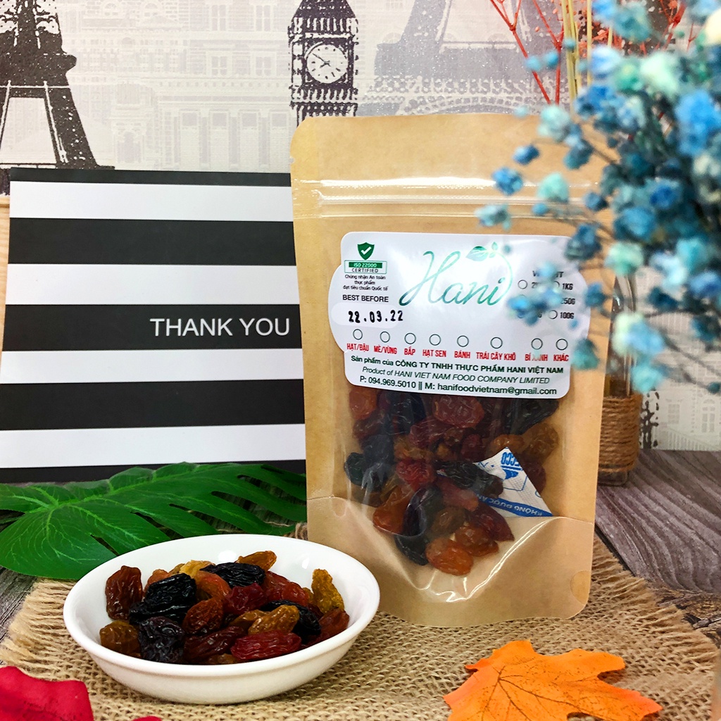 (Quà tặng) Nho khô Mỹ bổ sung nhiều Vitamin Đẹp da, căng mịn  HANI FOOD