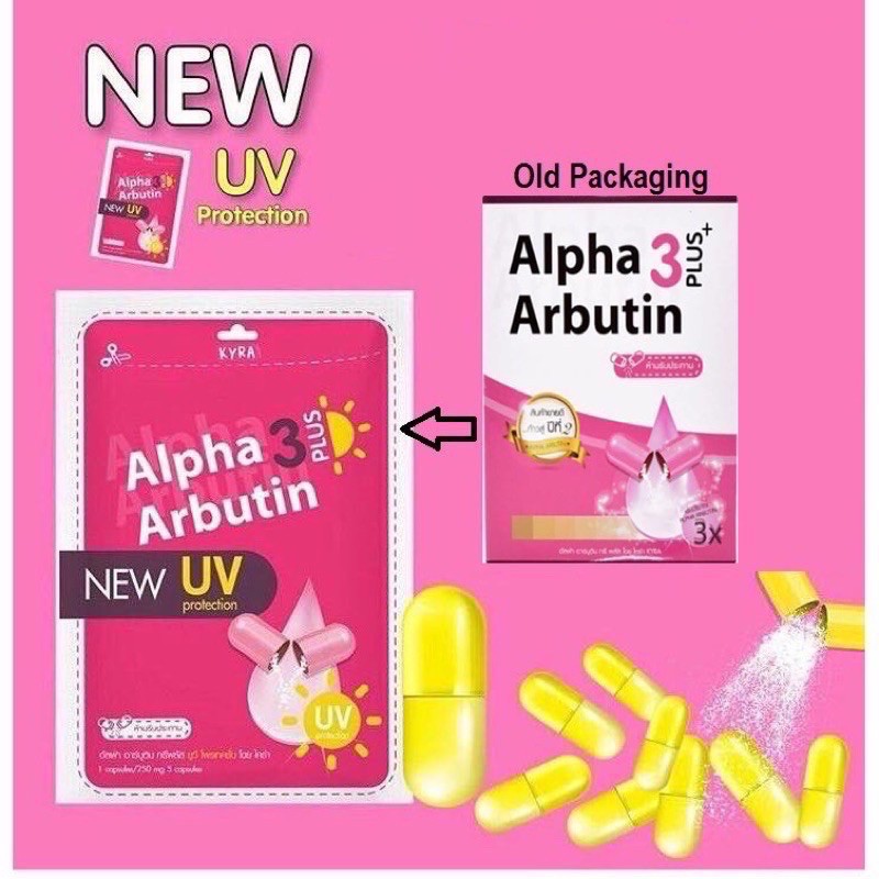 VỈ 10 VIÊN KÍCH TRẮNG ALPHA ARBUTIN 3 PLUS+ THÁI LAN