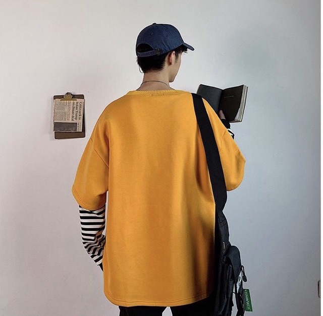 Áo thun thu đông tay dài PETRO tay sọc nối - Unisex nam nữ đều mặc được | BigBuy360 - bigbuy360.vn