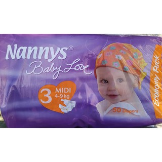 Bỉm/Tã dán Nannys Mini ( S ) (2kg-5kg) 50 chiếc/ 01 gói