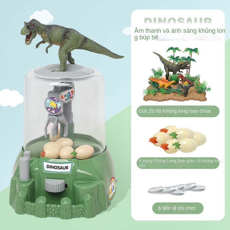 ❂♈Trẻ em Công viên kỷ Jura Đồ chơi Khủng long Mô phỏng Mô hình Động vật Khủng long Tyrannosaurus Bộ Quà tặng Cậu bé Trứn