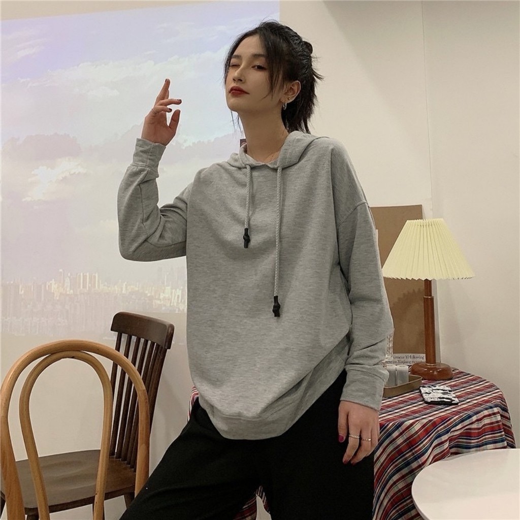 Áo khoác nỉ Hoodie unisex trơn trần bông êm ái, nhiều màu sắc trẻ trung, co giãn mặc thoải mái KNT01 | BigBuy360 - bigbuy360.vn