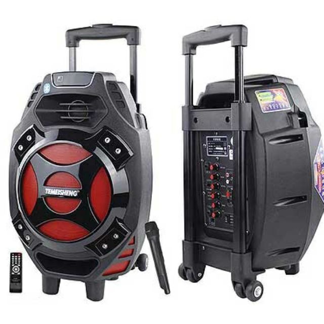 : LOA KÉO BLUETOOTH Q7S_16 + kèm 1bộ Micro Karaoke không dây.