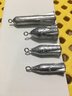 Chì hoả tiễn câu cá (combo 10 cục/ size)