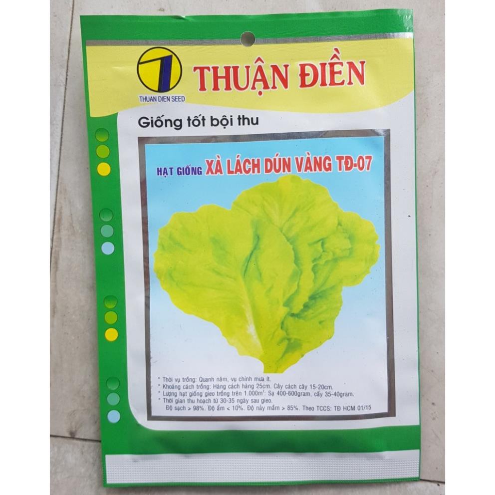 [CB] HẠT GIỐNG XÀ LÁCH DÚN VÀNG -10 GR