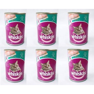 6 pate mèo whiskas vị cá ngừ lon 400gr
