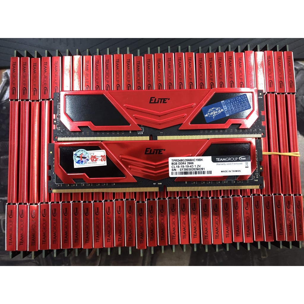 RAM Team Elite DDR4 8Gb/ Bus 2666 (Tản đỏ) - còn bảo hành 2025 | BigBuy360 - bigbuy360.vn