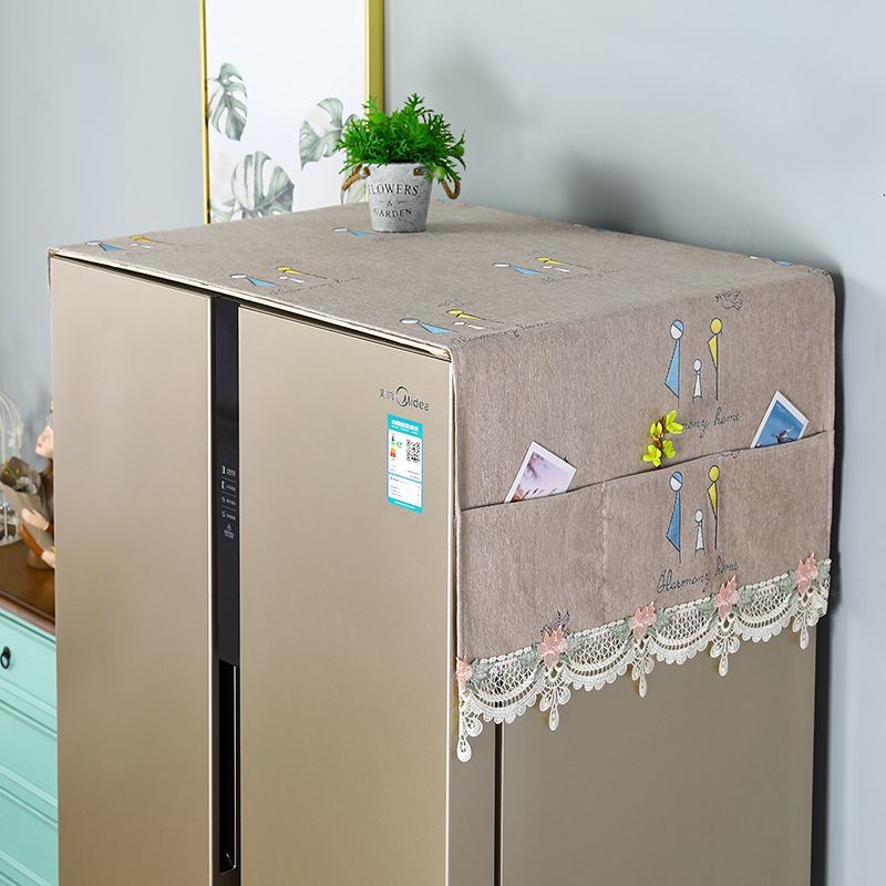 Khăn Phủ Tủ Lạnh / Máy Giặt Chống Bụi Bẩn / Bụi Bẩn Thiết Kế Mới Tiện Lợi Dễ Sử Dụng