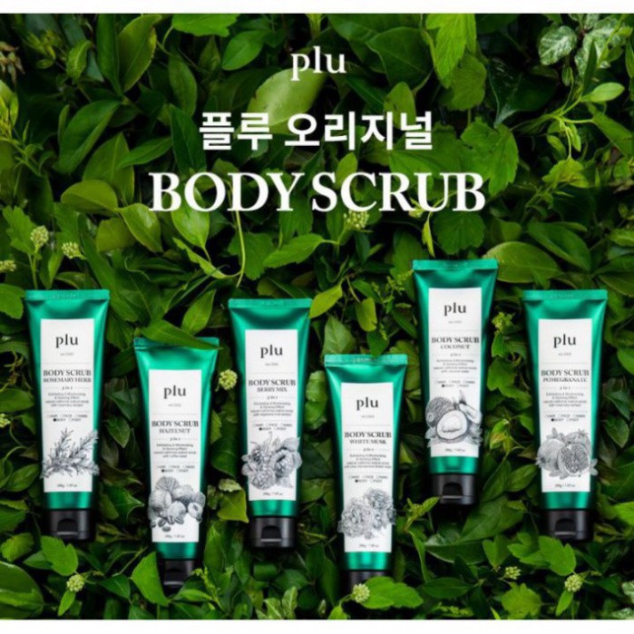 Tẩy Tế Bào Chết Body Chiết Xuất Từ Thiên Nhiên PLU Body Scrub 200g R8