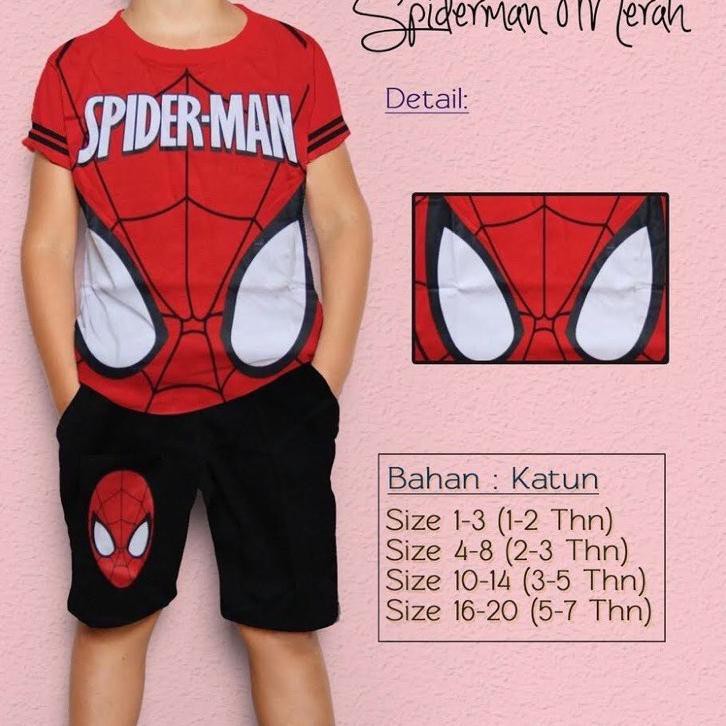 F F F⚡Bộ quần áo tay ngắn in hình Spiderman Captain America cá tính cho bé trai 1-9 tuổi