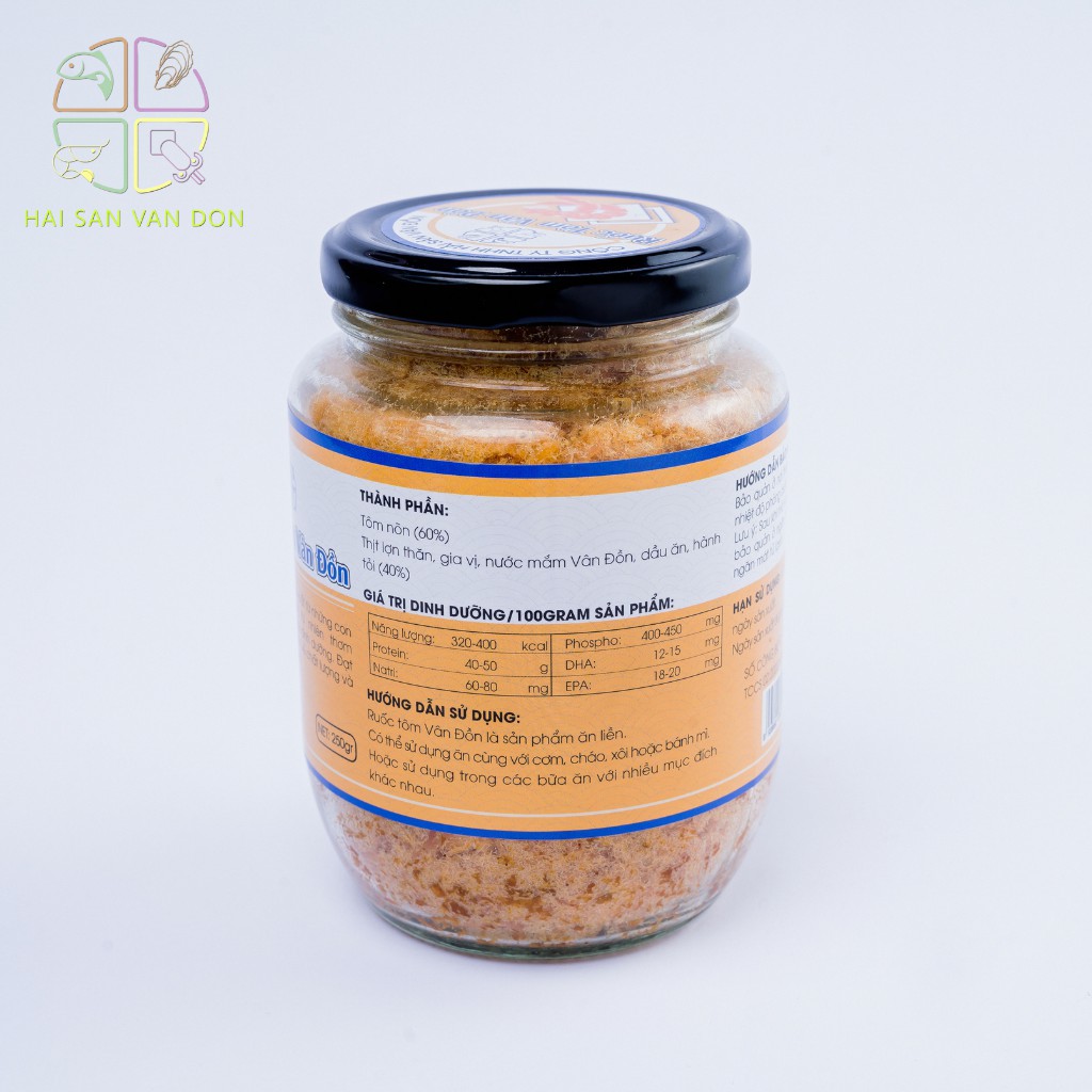 Ruốc Tôm Vân Đồn 250gr HẢI SẢN VÂN ĐỒN Làm Từ Tôm Biển Tự Nhiên, Giàu Dinh Dưỡng Không Chất Phụ Gia | BigBuy360 - bigbuy360.vn