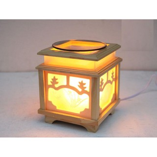 ĐÈN XÔNG TINH DẦU GỖ VUÔNG TỰ NHIÊN-DX06