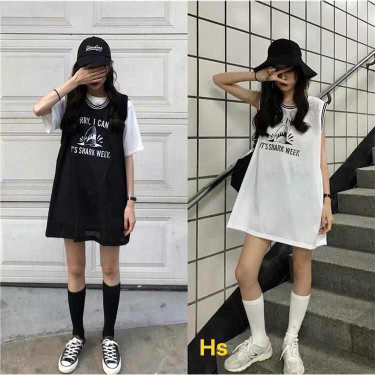 [Mã APWARN20 hoàn 20k xu đơn 0đ] Unisex Áo Ba Lỗ Nam Nữ Tank Top Đẹp Cảnh Báo Cá Mập | BigBuy360 - bigbuy360.vn