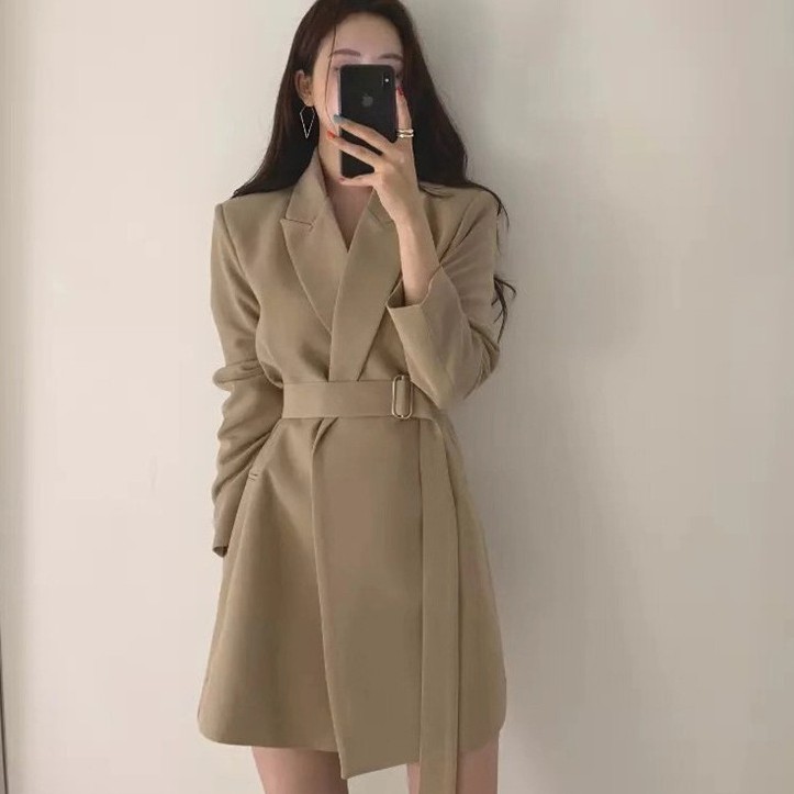 Áo khoác Blazer nữ nịt dây đẹp, phong cách hàn LXK77085 | BigBuy360 - bigbuy360.vn