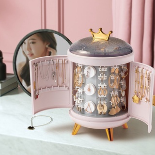 Hộp đựng mỹ phẩm kết hợp trang sức, hộp đựng khuyên tai, nhẫn, dây chuyền
