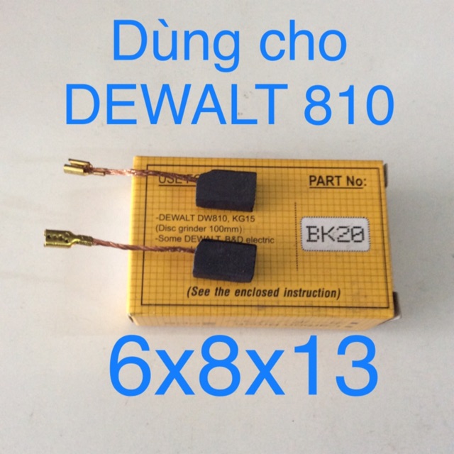 CHỔI THAN CARBON BK20 (DEWALT) A86(BOSCH) 325 (MKT) HÀNG LOẠI A HIỆU NB