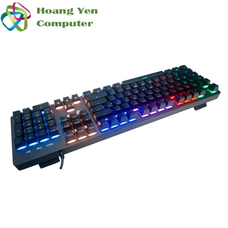 Bàn Phím Cơ E-Dra EK311 LED 6 MÀU RAINBOW, Full Size 104 Phím - BH 2 Năm Chính Hãng