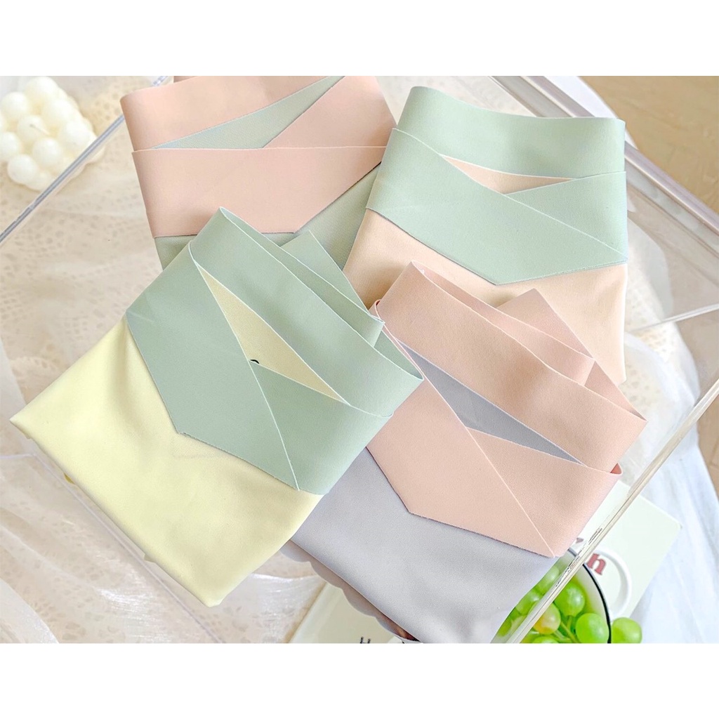 SET 4 QUẦN LÓT BẦU VÀ SAU SINH CẠP CHÉP VIỀN SÓNG KHÔNG ĐƯỜNG MAY CHẤT LỤA BĂNG KHÁNG KHUẨN CHO MẸ BẦU MANG THAI