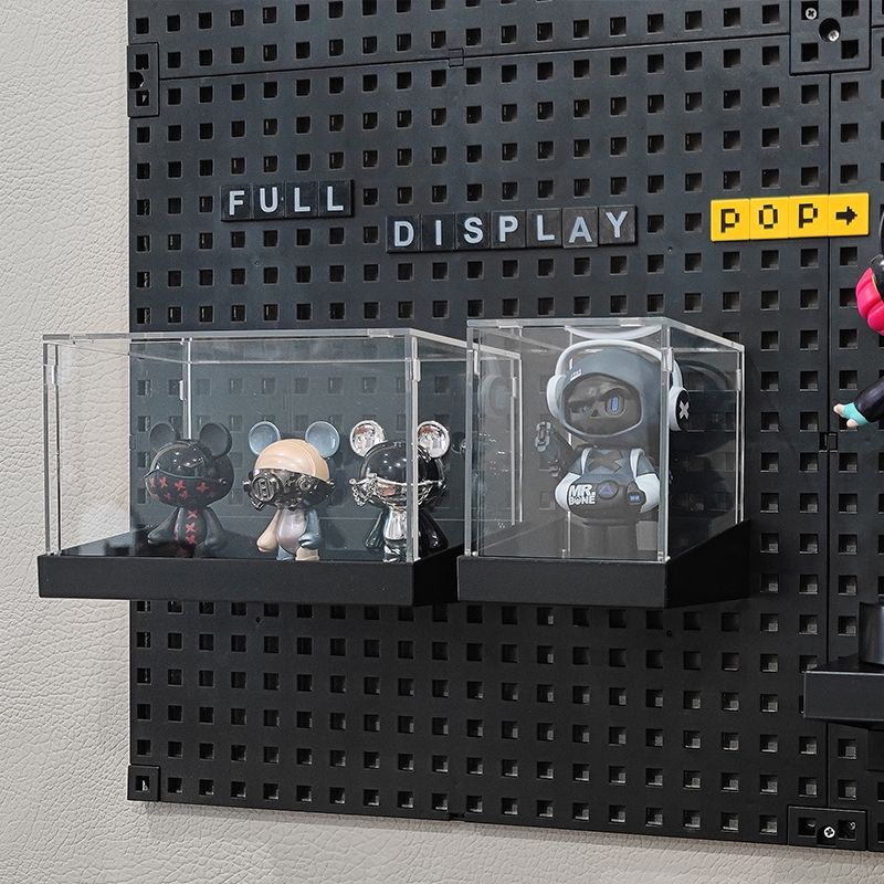 Khay trưng bày gắn bảng treo tường pegboard - Khay trang trí bảng pegboard treo tường Fun Grid
