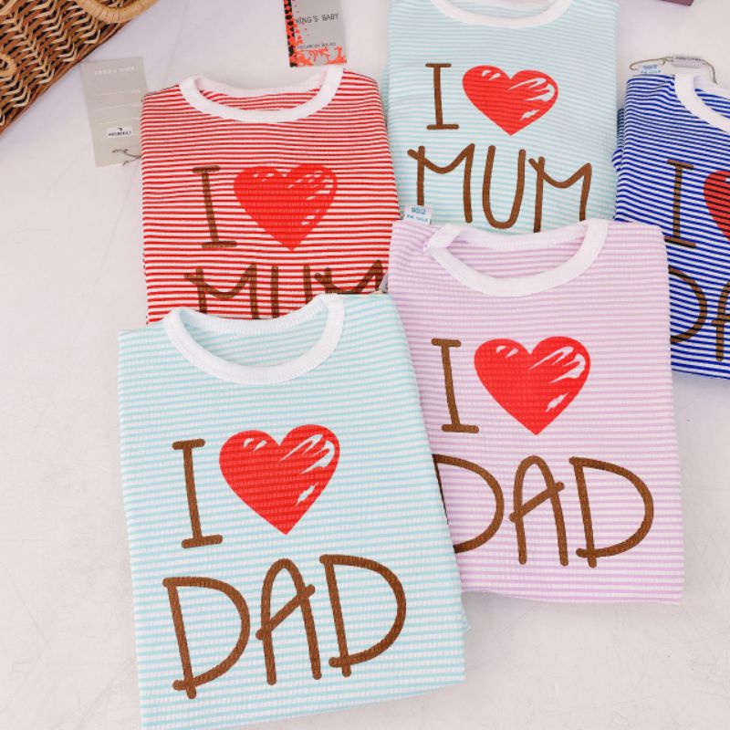 Body Dài Tay Sơ Sinh Kèm Quần Và Mũ Dad Mum, Body 3 Chi Tiết Cho Bé