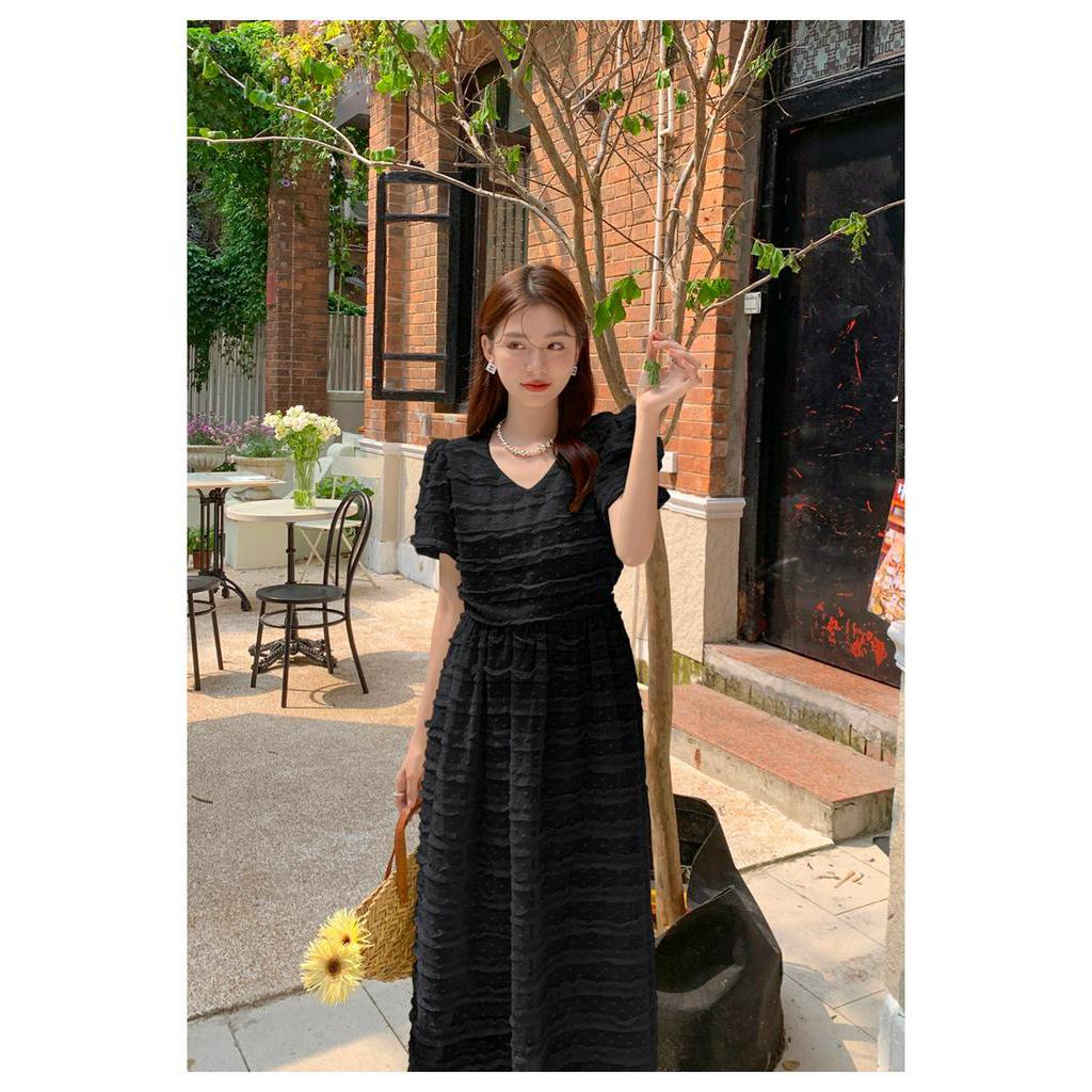 Đầm Ren Ba Chiều Eo Cao Ôm Dáng Màu Trơn Phong Cách Hàn Quốc Thời Trang Mùa Hè Hàng Mới 62414