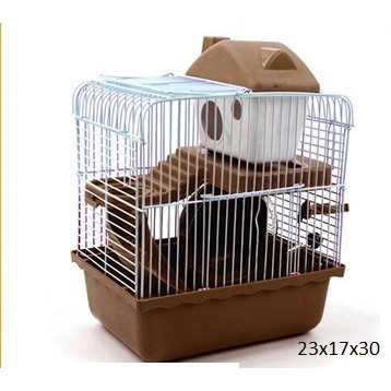 Lồng chuột hamster 2 tầng (Size to và nhỏ, full phụ kiện như hình)