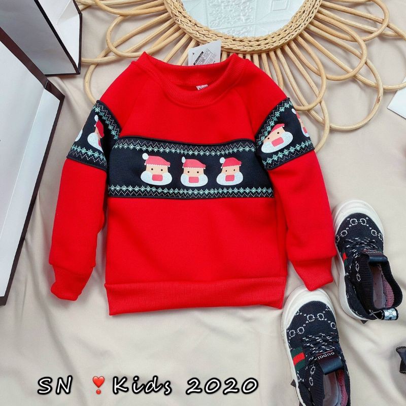 ÁO NOEL ⚡️FREESHIP⚡️  Áo Nỉ NOEL Ấm Áp Cho Bé