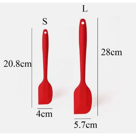 Dụng cụ làm bánh: Spatula phới trộn bột, phới dẹt silicon , chịu nhiệt, đúc liền dùng để đánh bột, vét, vét kem