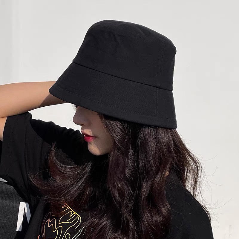 Mũ bucket nam nữ vành cụp trơn phong cách ulzzang unisex