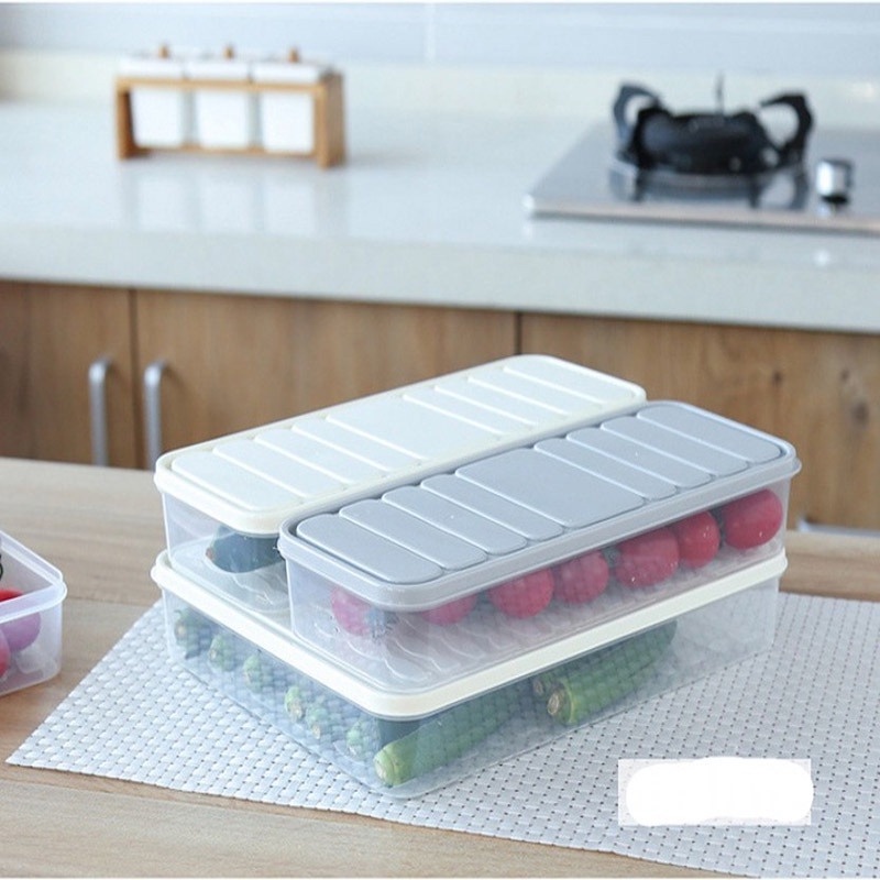 Hộp Đựng Bánh Bao / Thực Phẩm Tươi Trong Tủ Lạnh Có Nắp Đậy Tiện Lợi