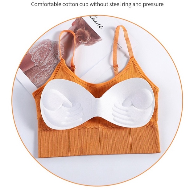 Đồ lót Áo Ngực Thể Thao Hai Dây Không Đường May Viền Ren Mỏng Thời Trang Mới Dành Cho Bạn Nữ 646