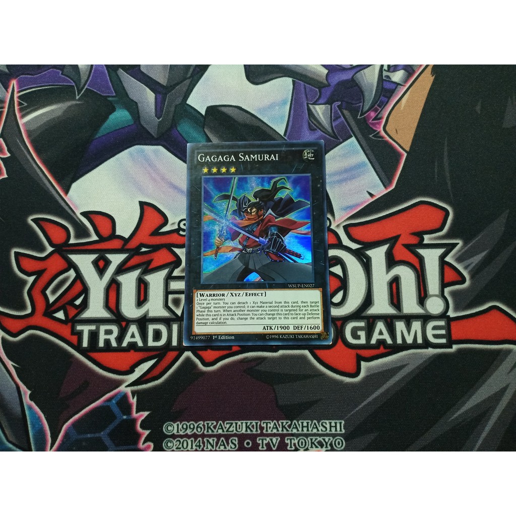 Thẻ bài Yugioh chính hãng Gagaga Samurai - WSUP-EN027 - Super Rare 1st Edition