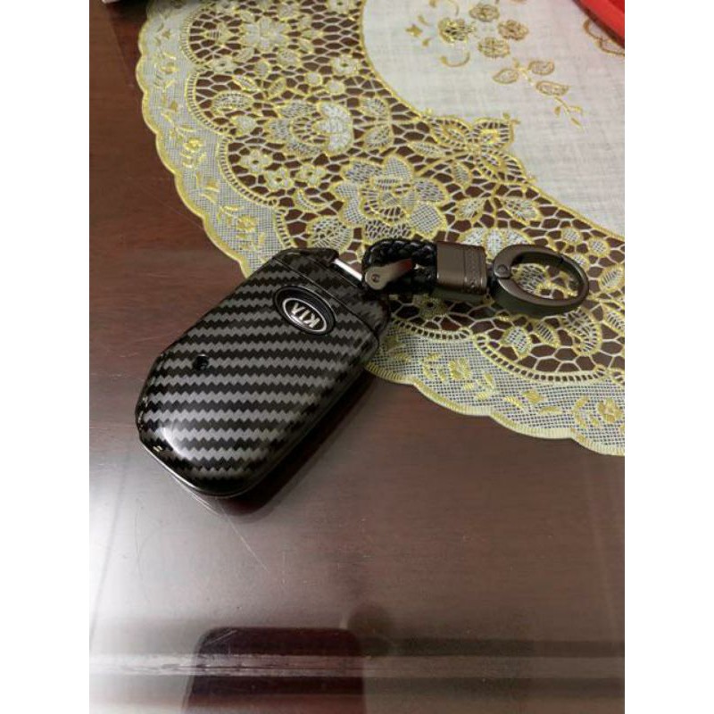 Ốp chìa khóa Carbon Kia Cerato 2019 - 2020- 2021