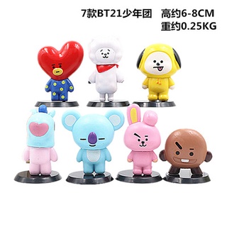 Set 7 figure BT21 dễ thương (fullset 7 bé)