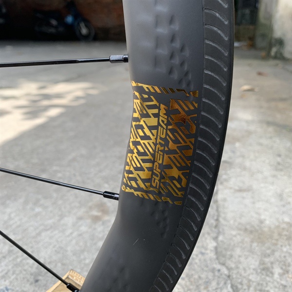 Vành xe đạp carbon Super Team Hub Ceramic mẫu 2022 bản cao 5 cm
